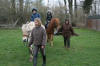 Ponyreiten bei Aprilwetter